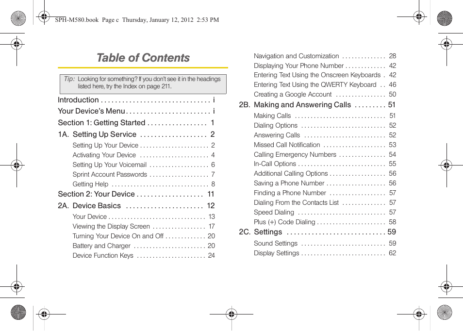 Samsung SPH-M580ZKASPR User Manual | Page 3 / 236
