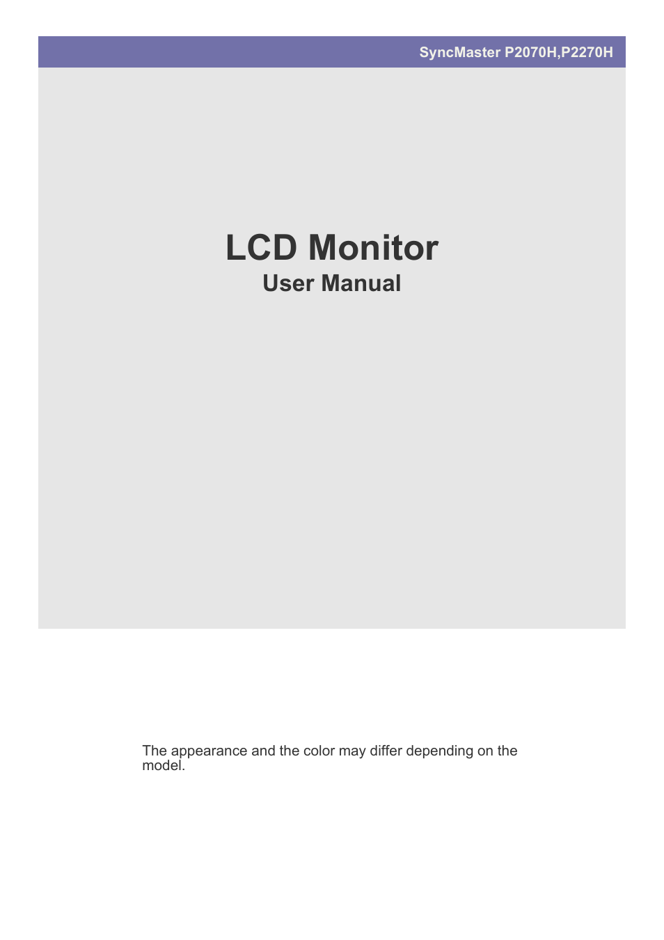 Samsung LS22EFVKUV-ZC User Manual | 43 pages
