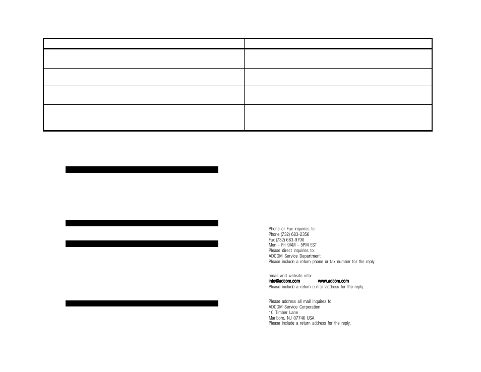 Adcom ACE-615 User Manual | Page 4 / 4