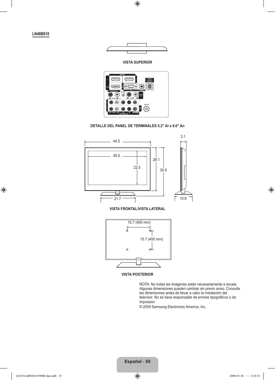 Samsung LN40B610A5FUZA User Manual | Page 129 / 131
