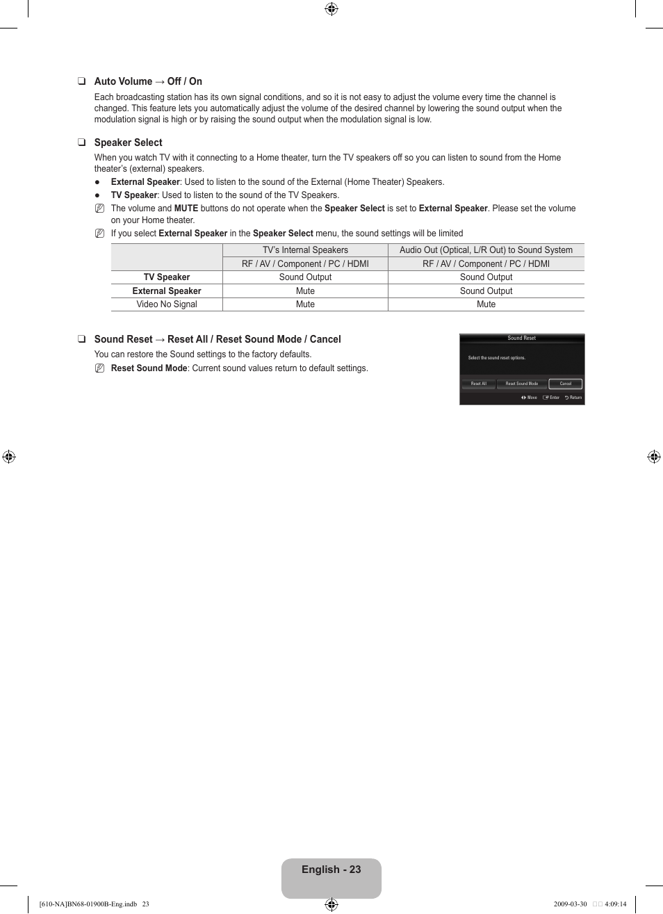 Samsung LN40B610A5FUZA User Manual | Page 25 / 131