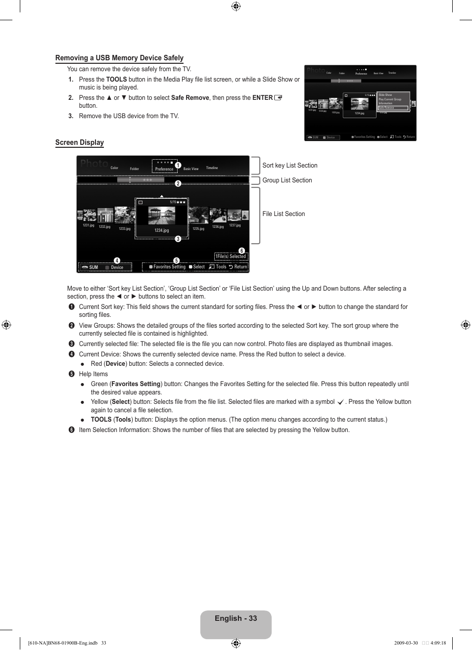Screen display | Samsung LN40B610A5FUZA User Manual | Page 35 / 131