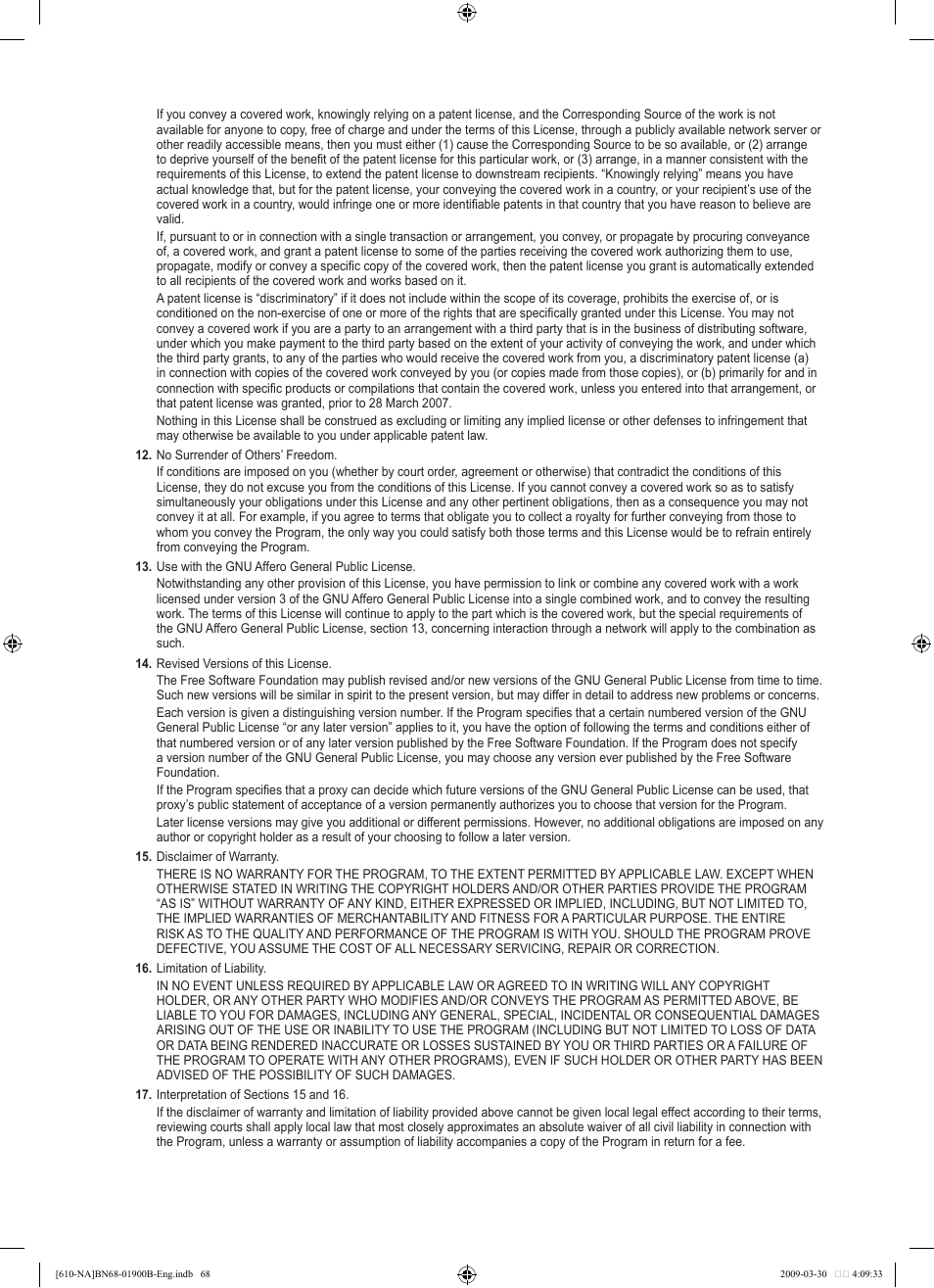 Samsung LN40B610A5FUZA User Manual | Page 70 / 131
