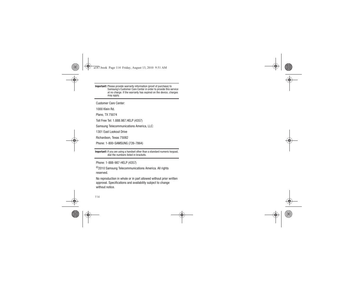 Samsung SGH-A187ZBCATT User Manual | Page 118 / 123