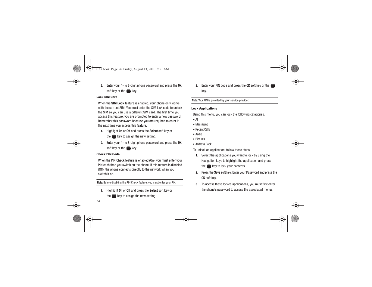 Samsung SGH-A187ZBCATT User Manual | Page 58 / 123