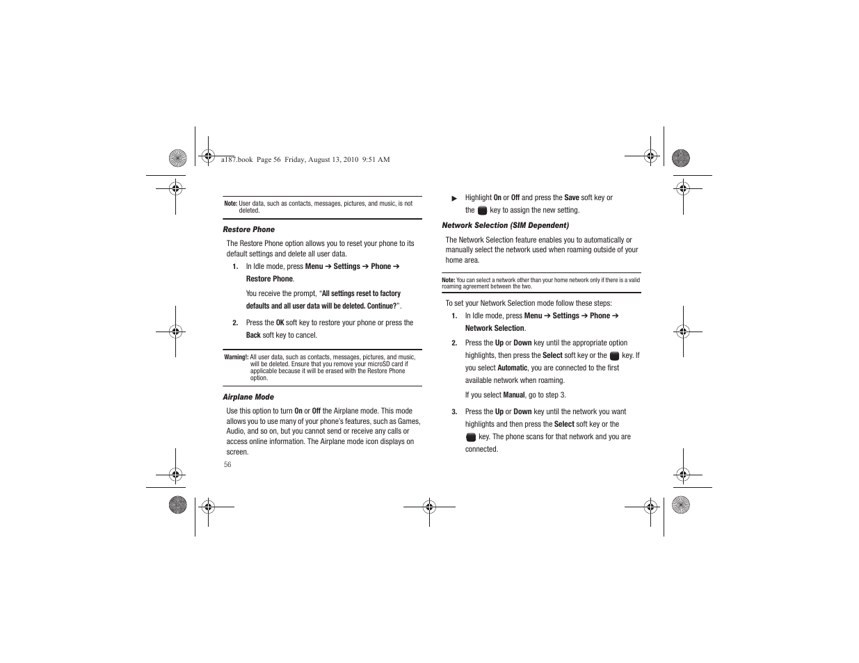 Samsung SGH-A187ZBCATT User Manual | Page 60 / 123