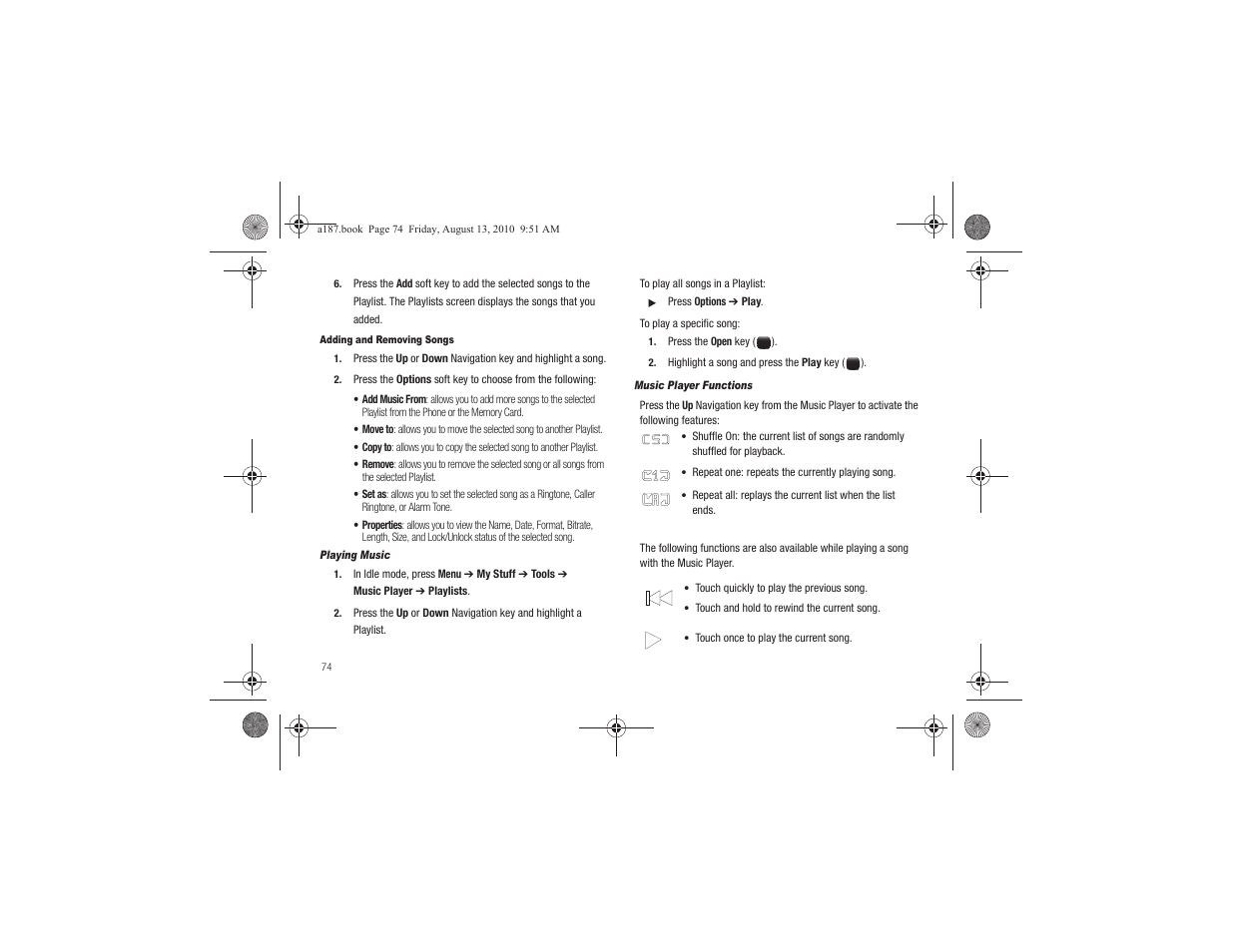 Samsung SGH-A187ZBCATT User Manual | Page 78 / 123