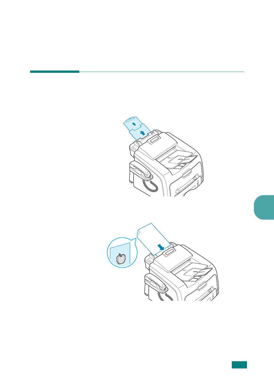 Loading a document, Sending a fax | Samsung SF-565P-XAA User Manual | Page 106 / 212