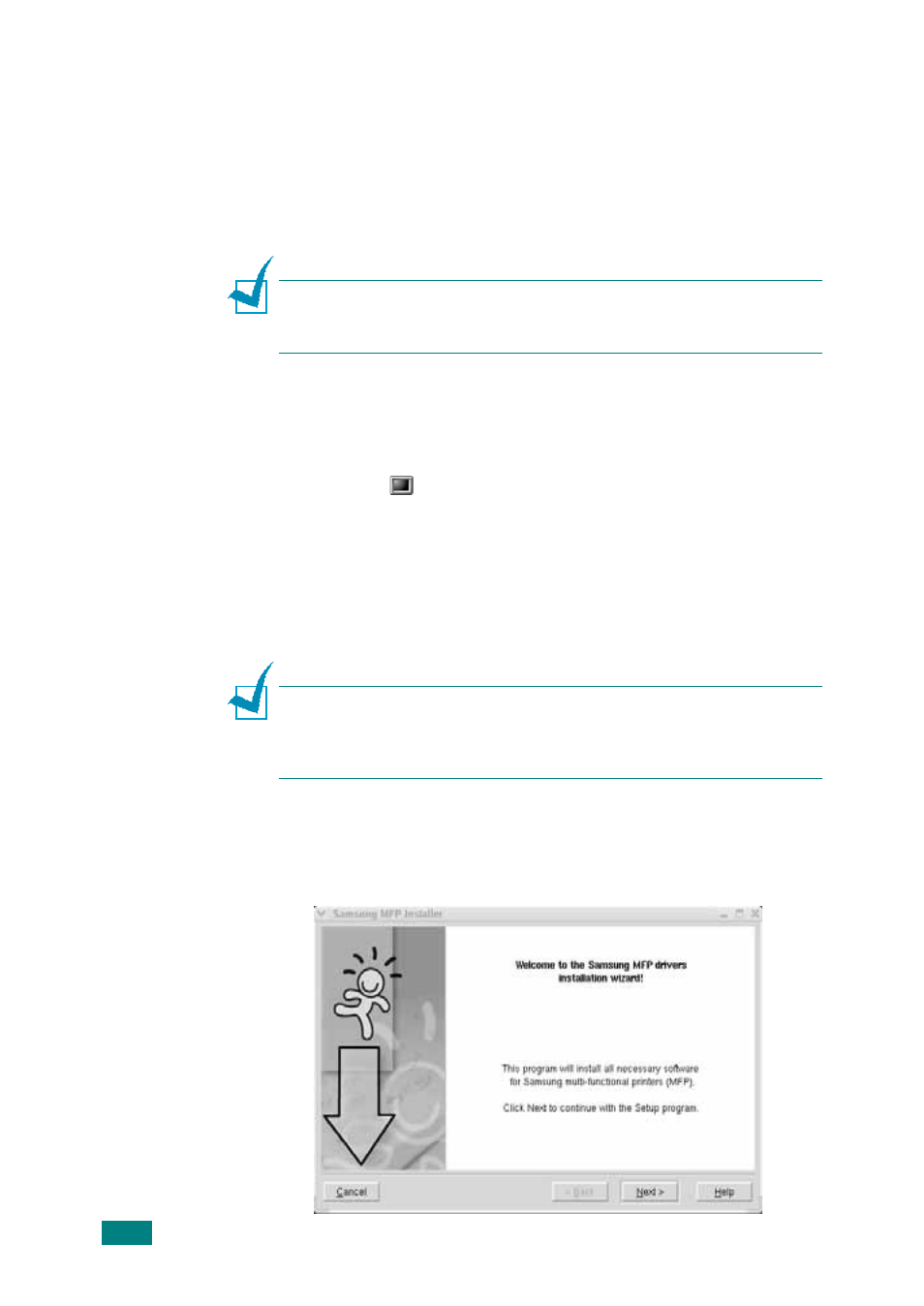 Installing the mfp driver | Samsung SF-565P-XAA User Manual | Page 143 / 212
