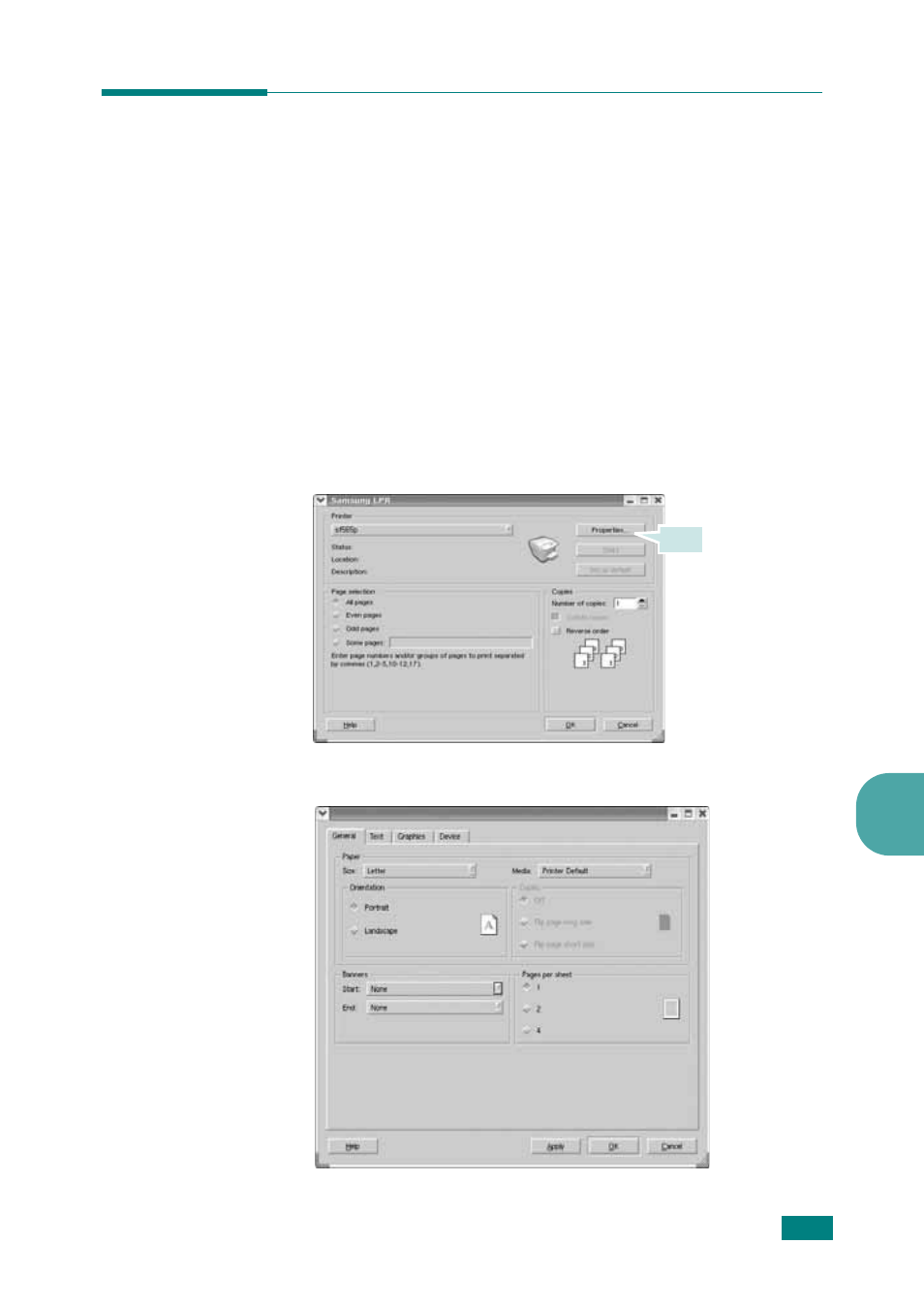 Printing a document, Printing from applications | Samsung SF-565P-XAA User Manual | Page 150 / 212