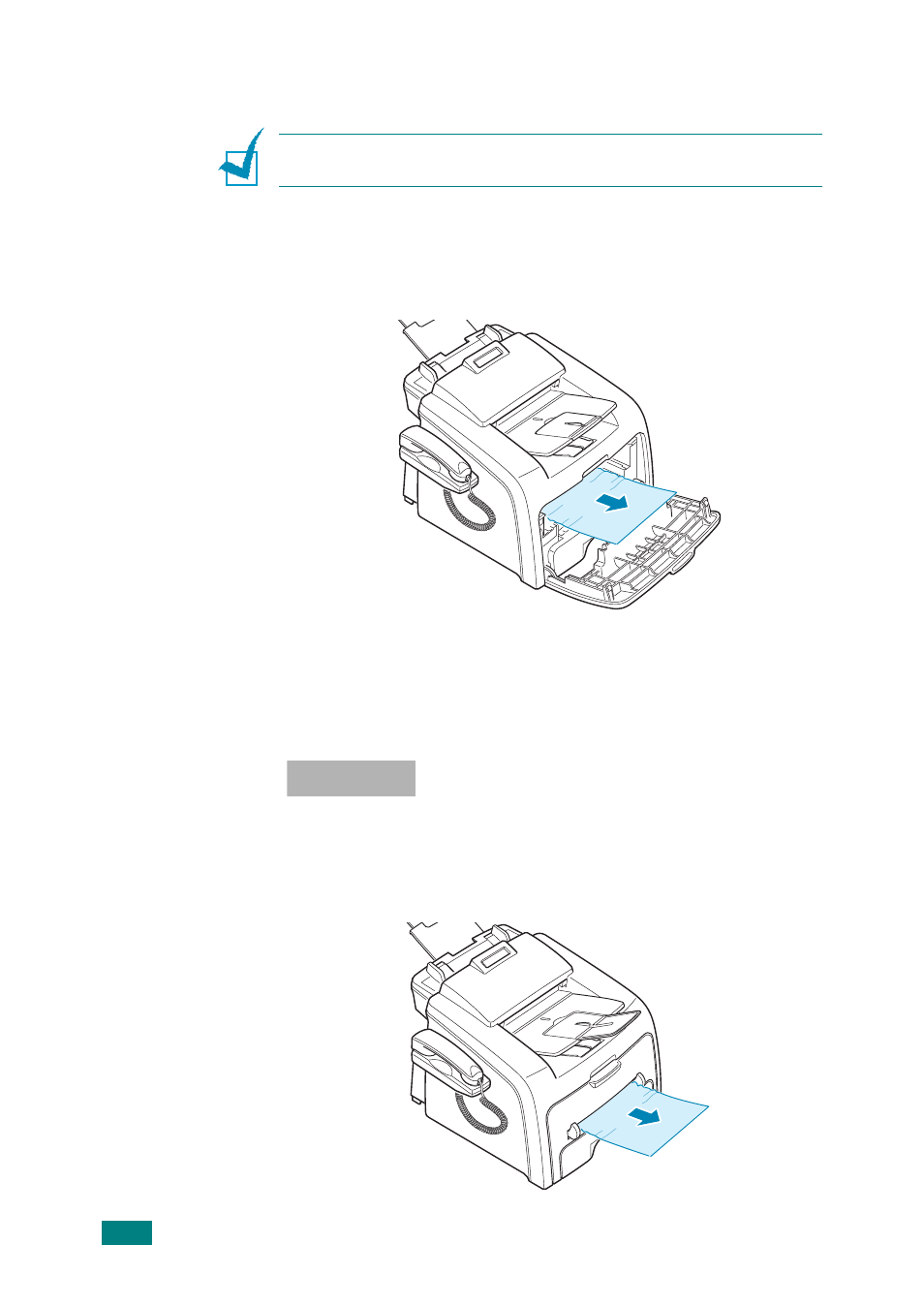 In the fuser area or around the toner cartridge, In the manual feeder | Samsung SF-565P-XAA User Manual | Page 177 / 212