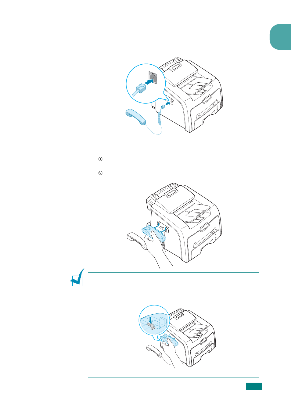 Handset and handset cradle | Samsung SF-565P-XAA User Manual | Page 24 / 212