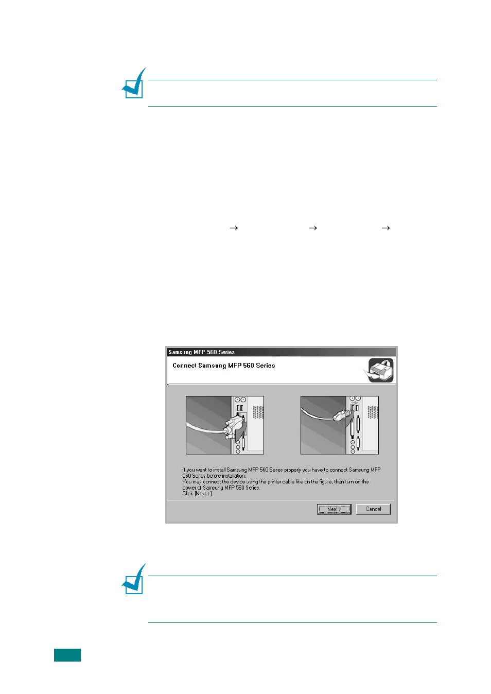 Installing samsung software | Samsung SF-565P-XAA User Manual | Page 37 / 212
