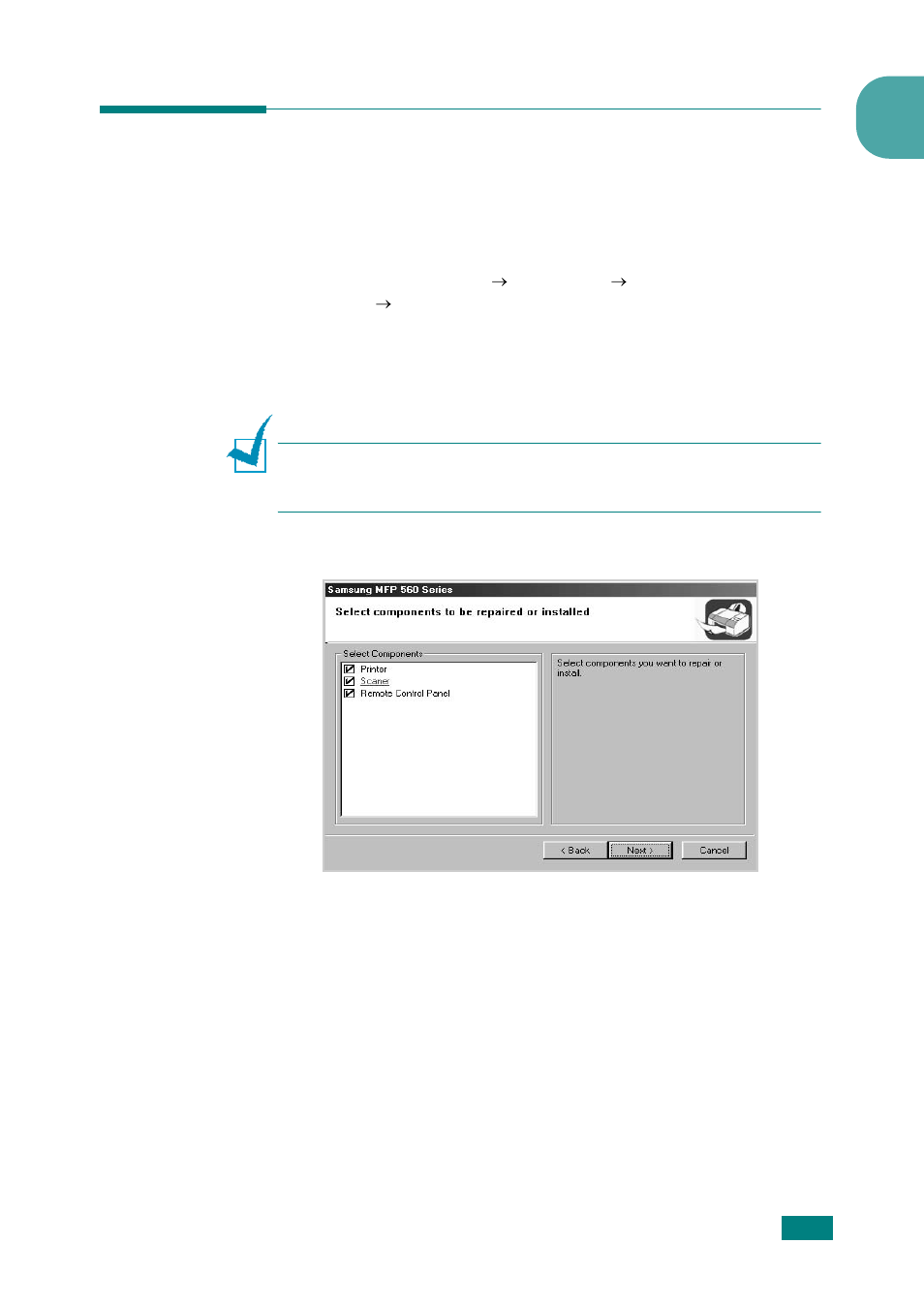 Repairing software | Samsung SF-565P-XAA User Manual | Page 42 / 212