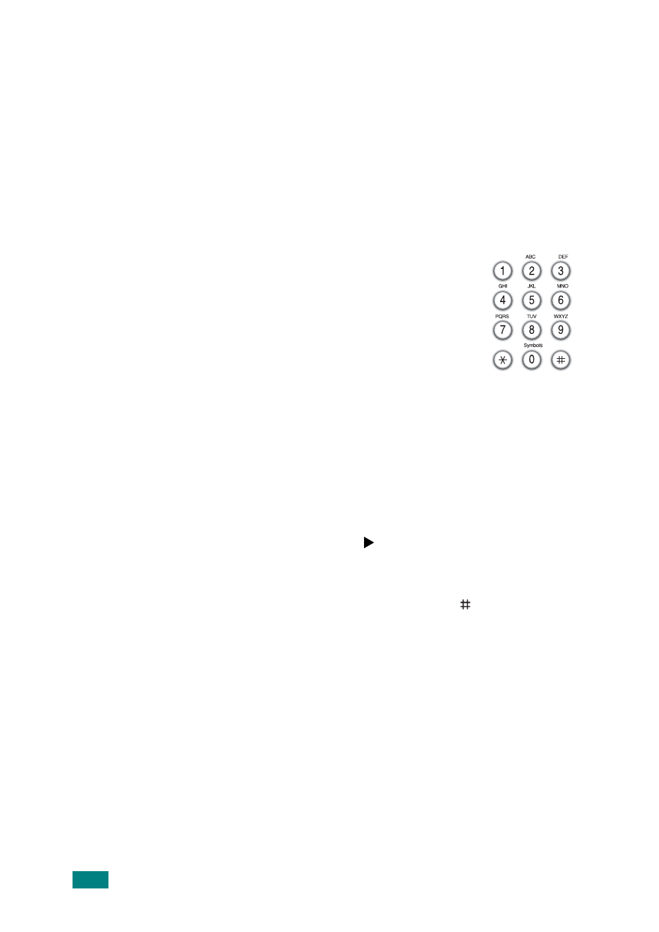 Entering characters using the number keypad | Samsung SF-565P-XAA User Manual | Page 47 / 212
