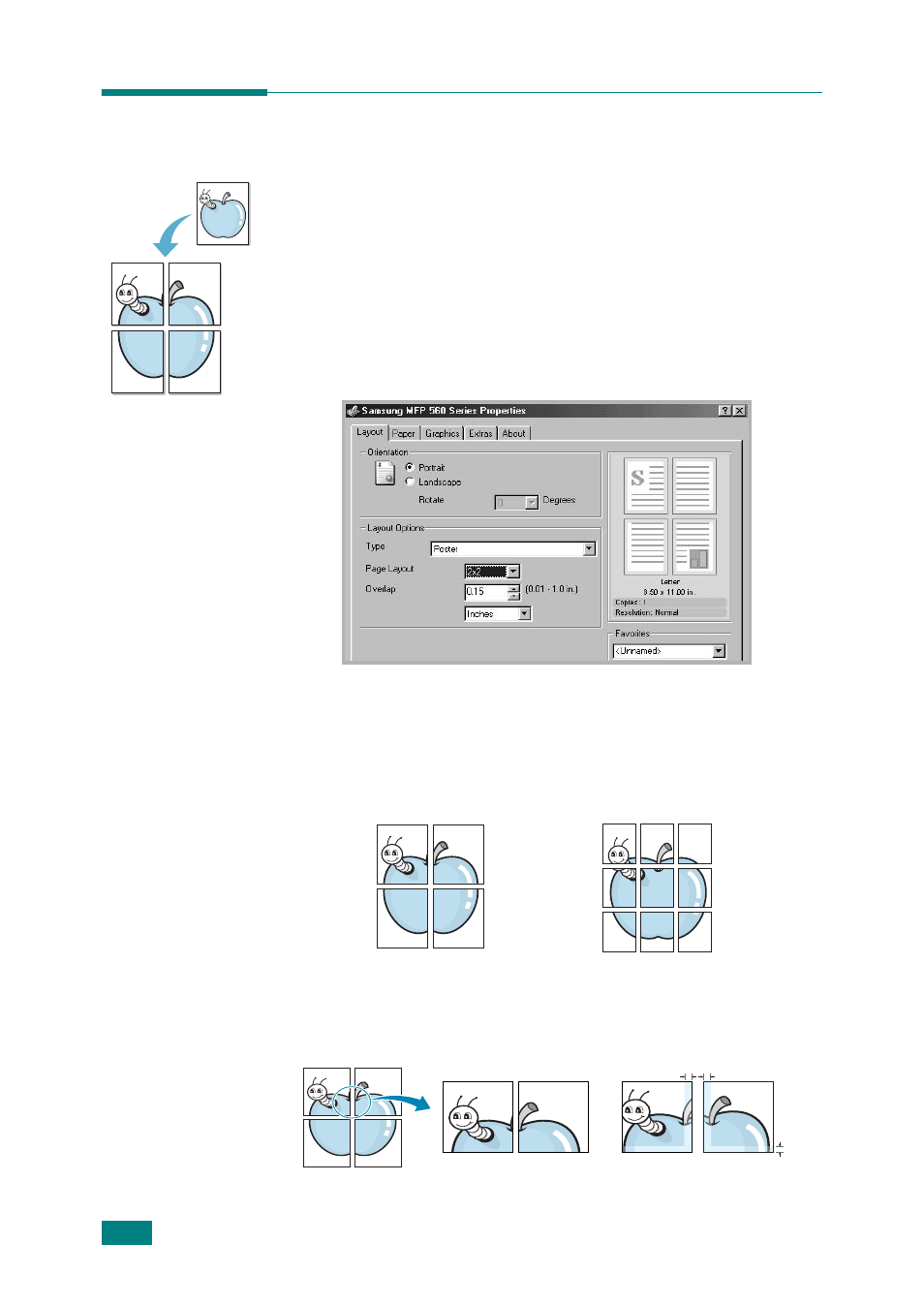 Printing posters | Samsung SF-565P-XAA User Manual | Page 79 / 212