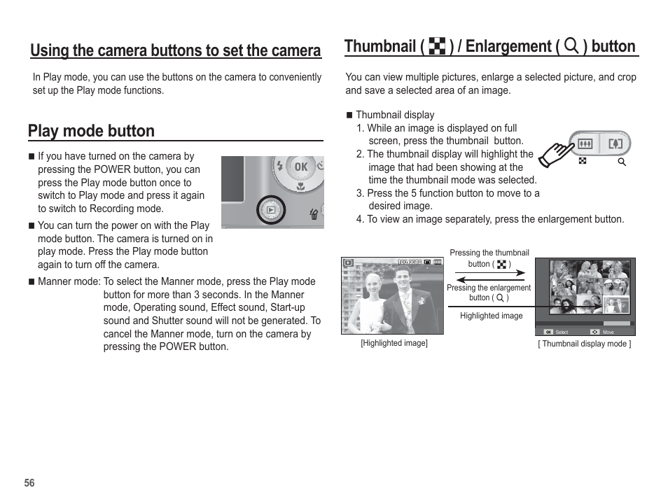 Play mode button | Samsung EC-SL30ZBBA-US User Manual | Page 57 / 98