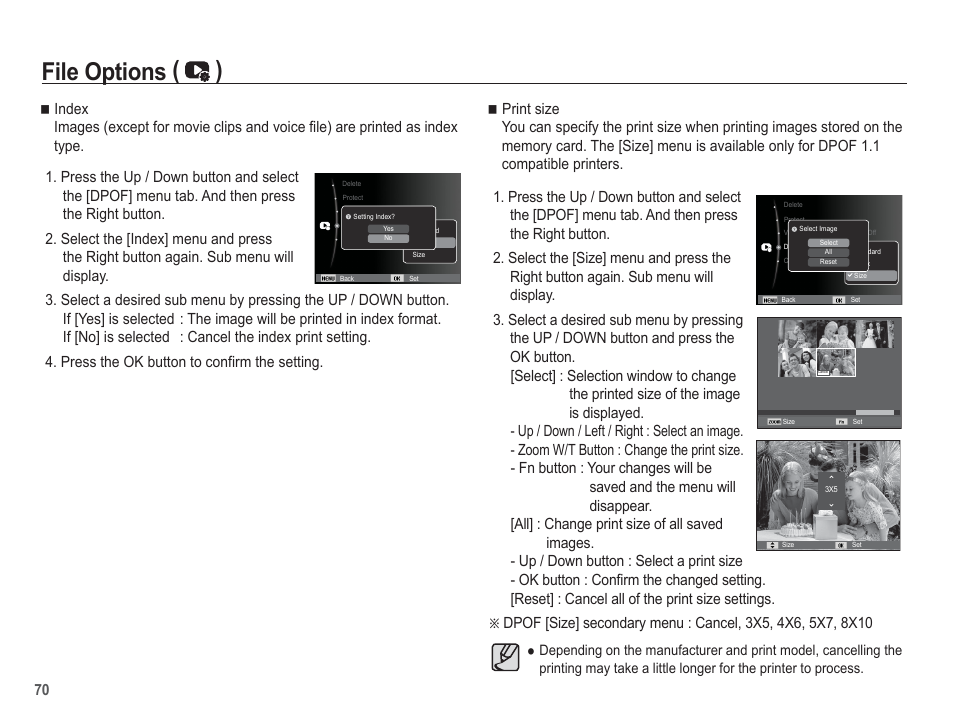 File options ( ) | Samsung EC-SL30ZBBA-US User Manual | Page 71 / 98