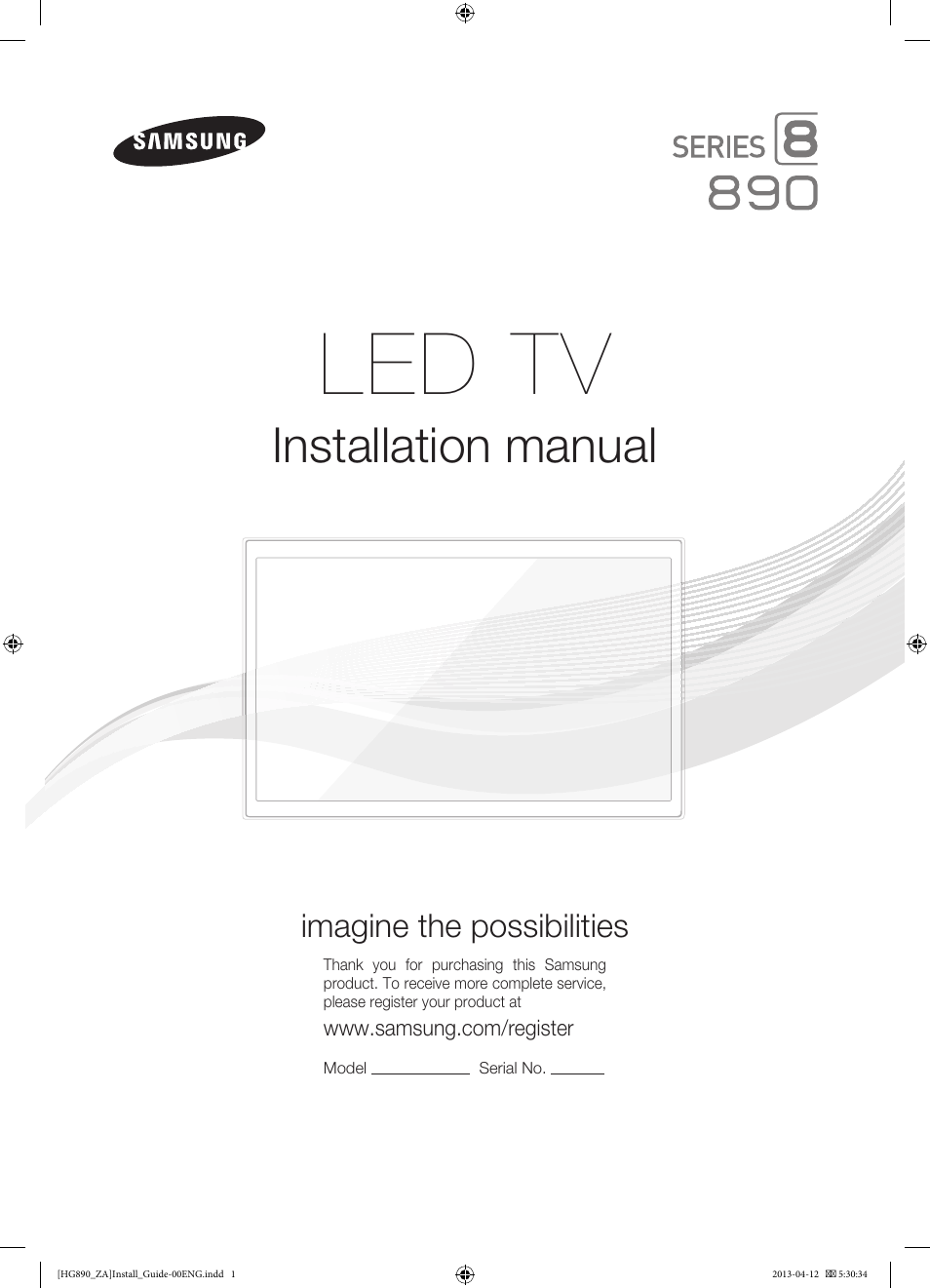 Samsung HG65NB890XFXZA User Manual | 52 pages