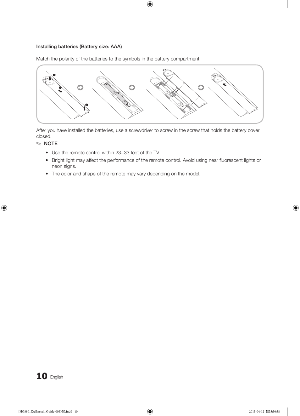 Samsung HG65NB890XFXZA User Manual | Page 10 / 52