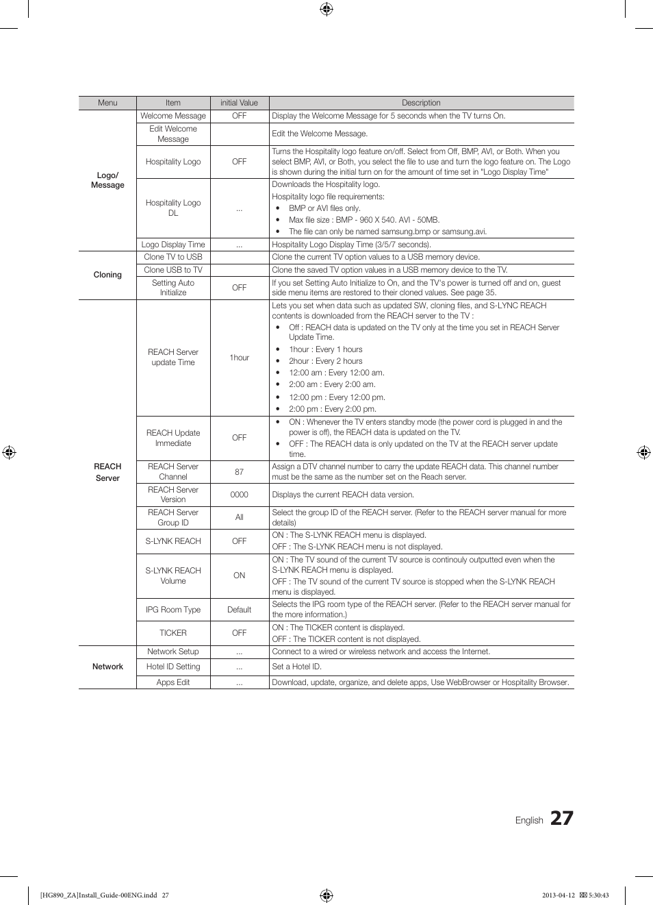 Samsung HG65NB890XFXZA User Manual | Page 27 / 52