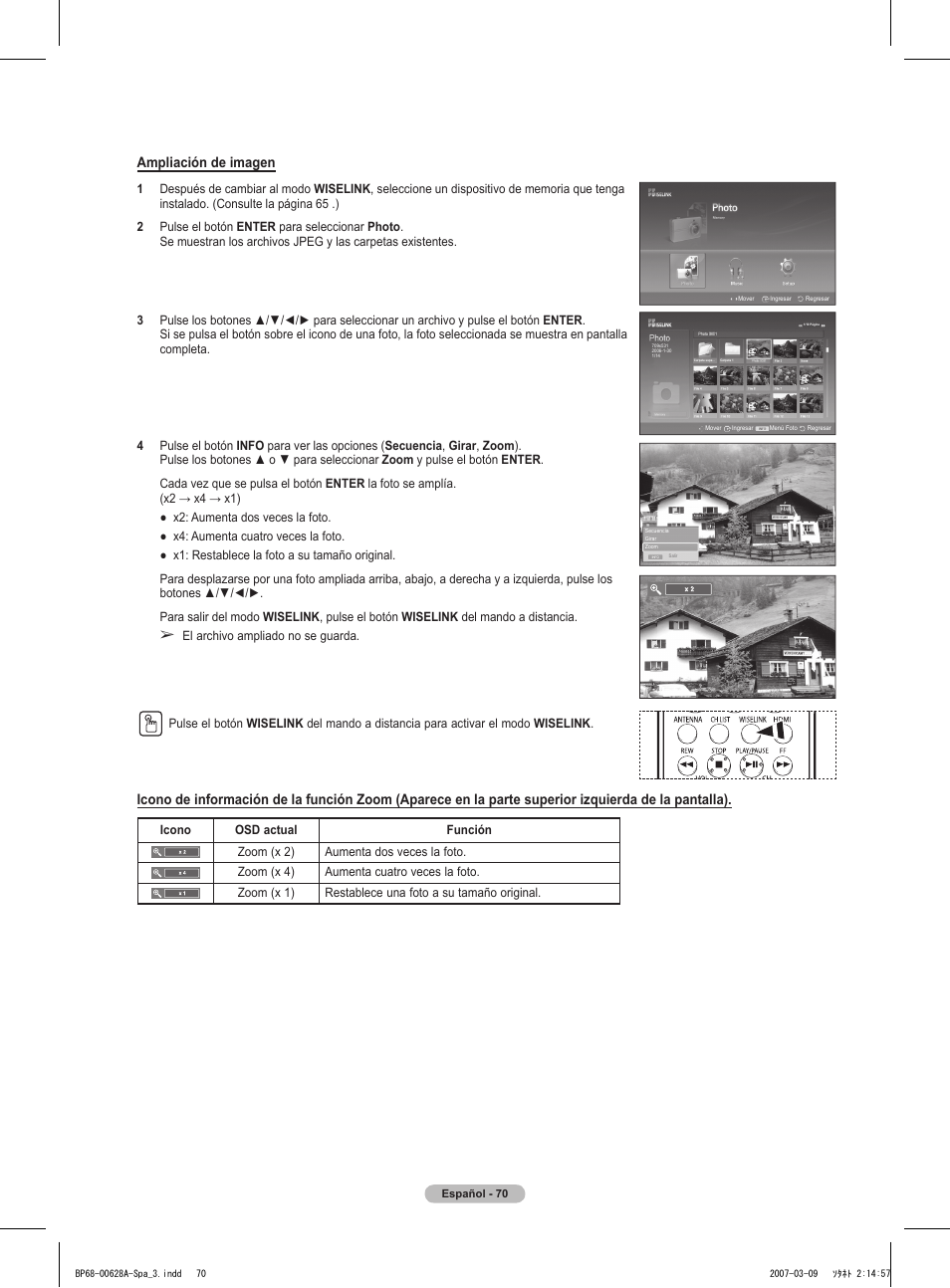 Ampliación de imagen | Samsung HLT5087SAX-XAA User Manual | Page 229 / 236