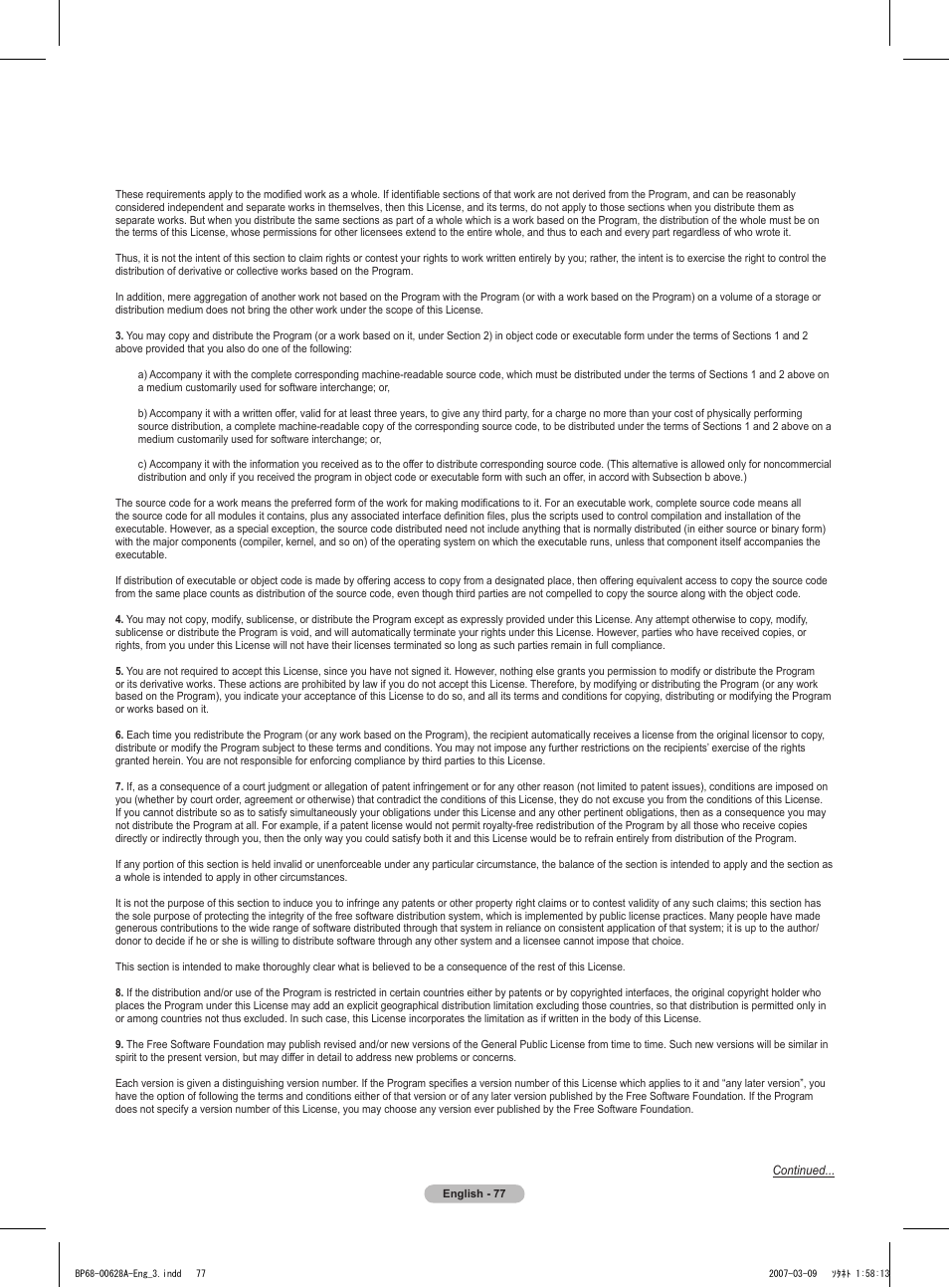 Samsung HLT5087SAX-XAA User Manual | Page 77 / 236