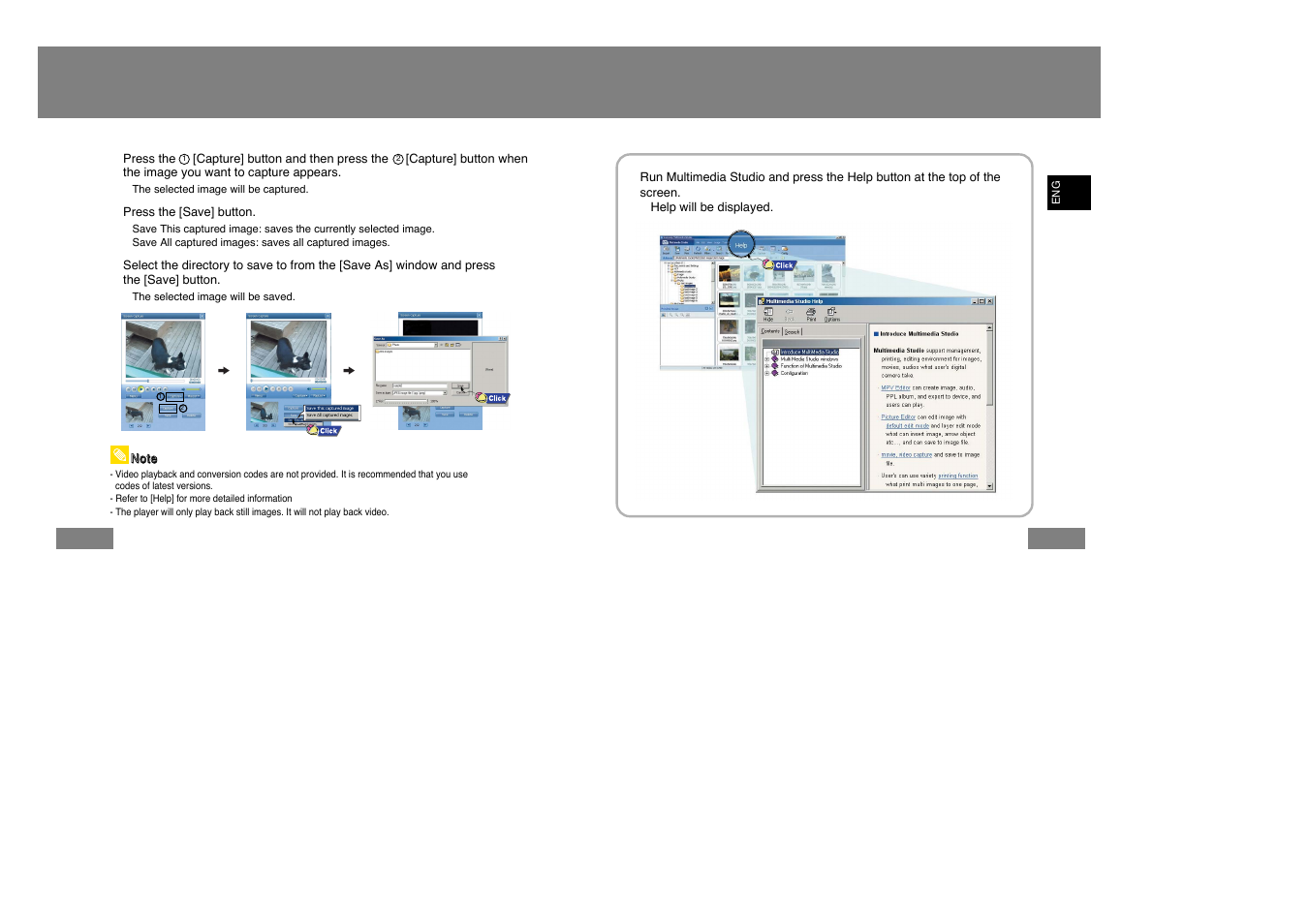 To view help on multimedia studio | Samsung YP-T7Z-XAA User Manual | Page 20 / 40
