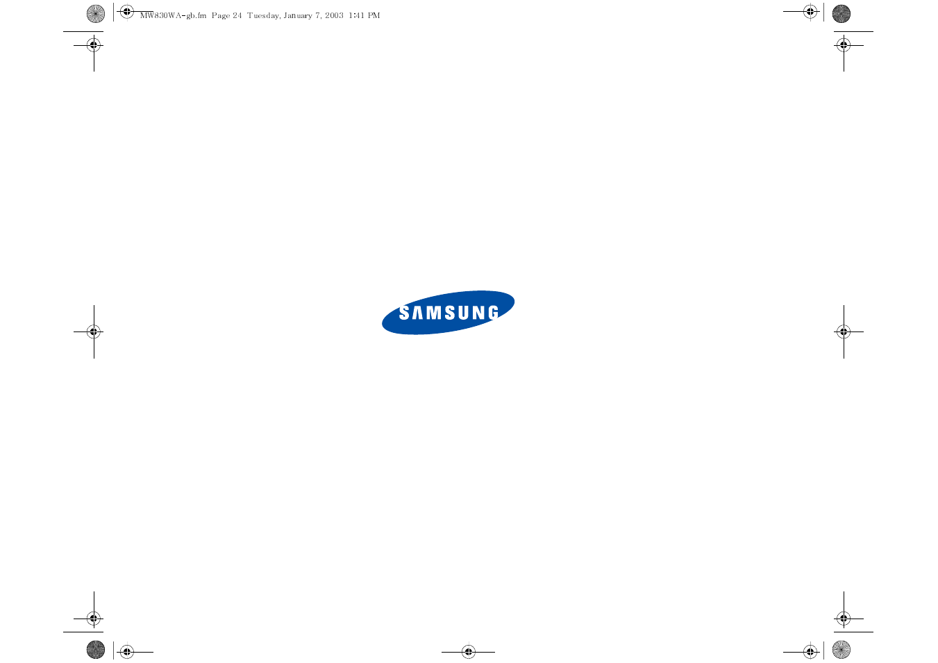 Samsung MW888STB-XAA User Manual | Page 24 / 24