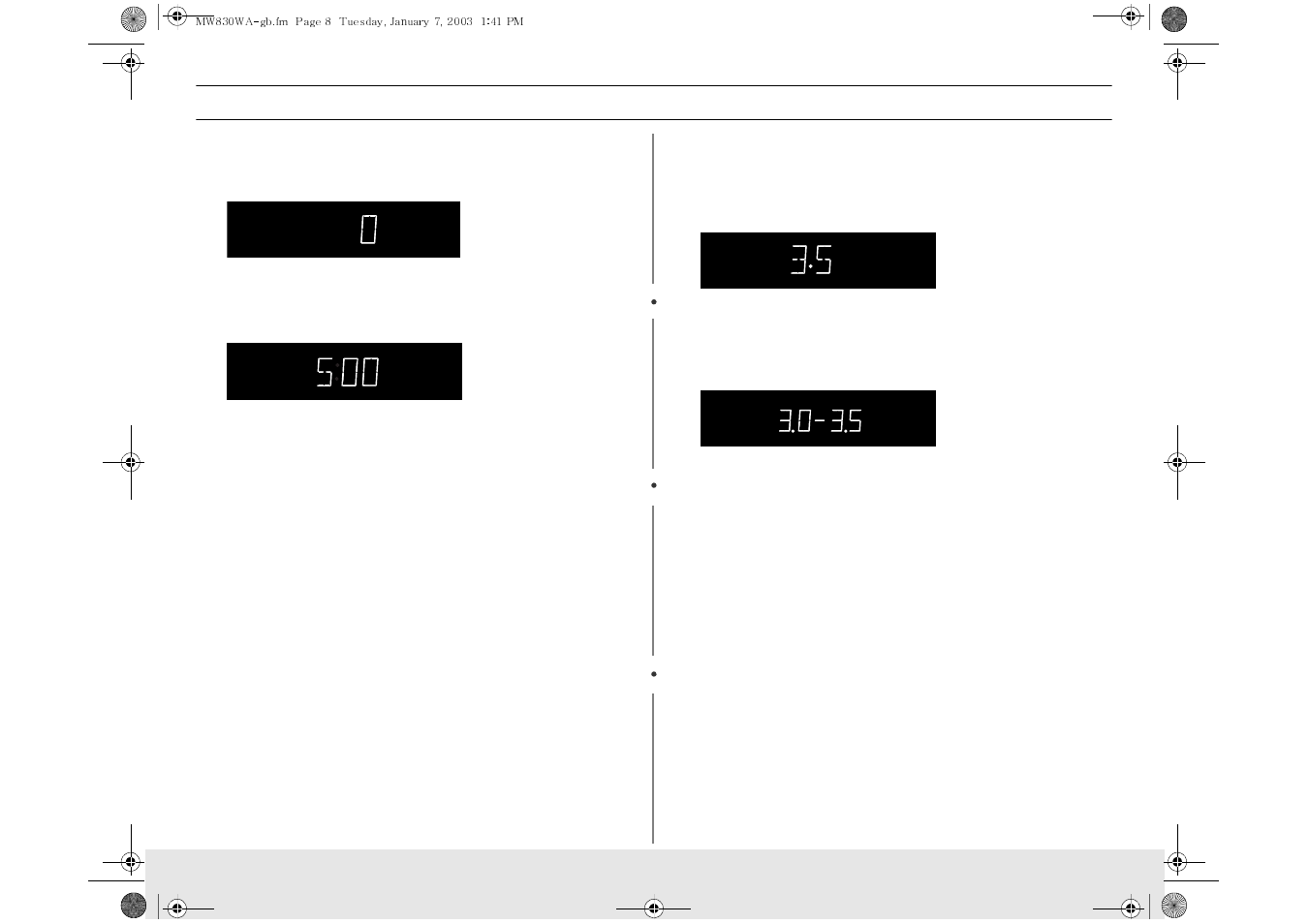 Operation | Samsung MW888STB-XAA User Manual | Page 8 / 24