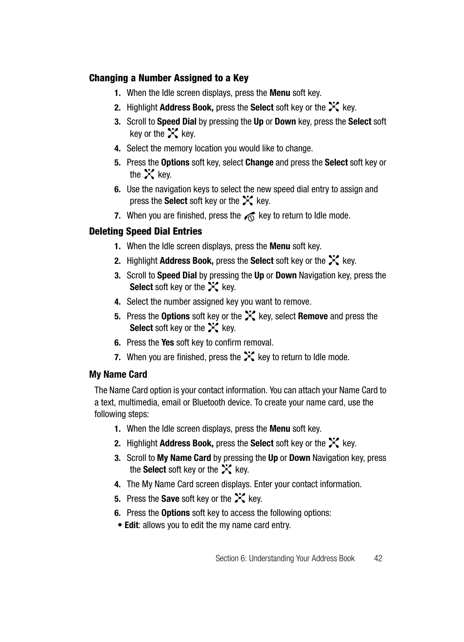 My name card | Samsung SGH-D347ZSACIN User Manual | Page 45 / 139