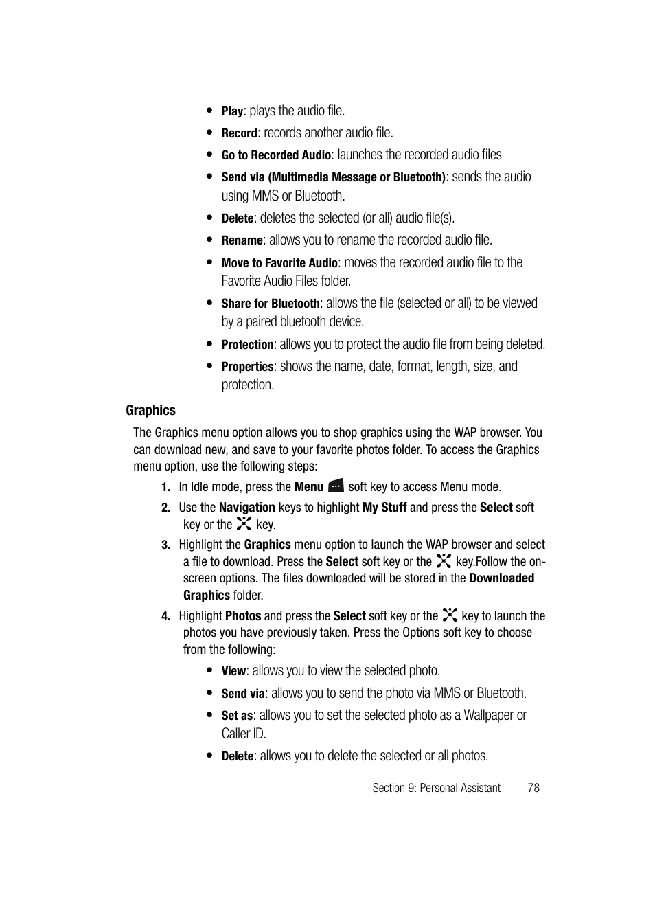 Graphics | Samsung SGH-D347ZSACIN User Manual | Page 81 / 139