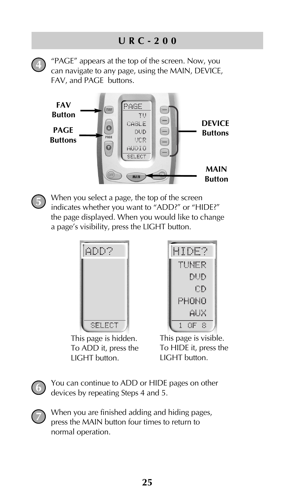 Adcom URC-200 User Manual | Page 27 / 53