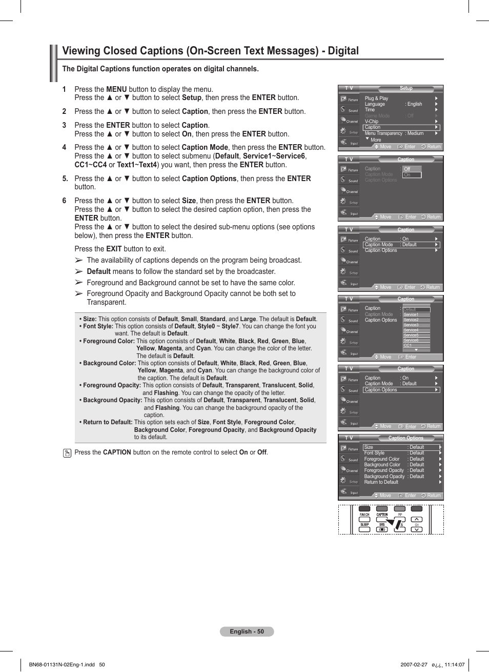 Samsung HPT4264X-XAA User Manual | Page 50 / 82