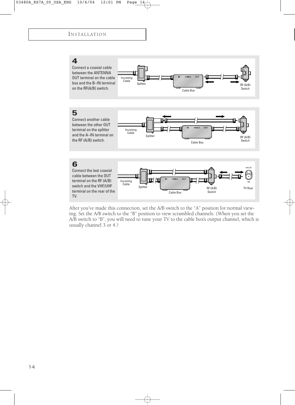 Samsung TXP2730S-XAA User Manual | Page 14 / 63