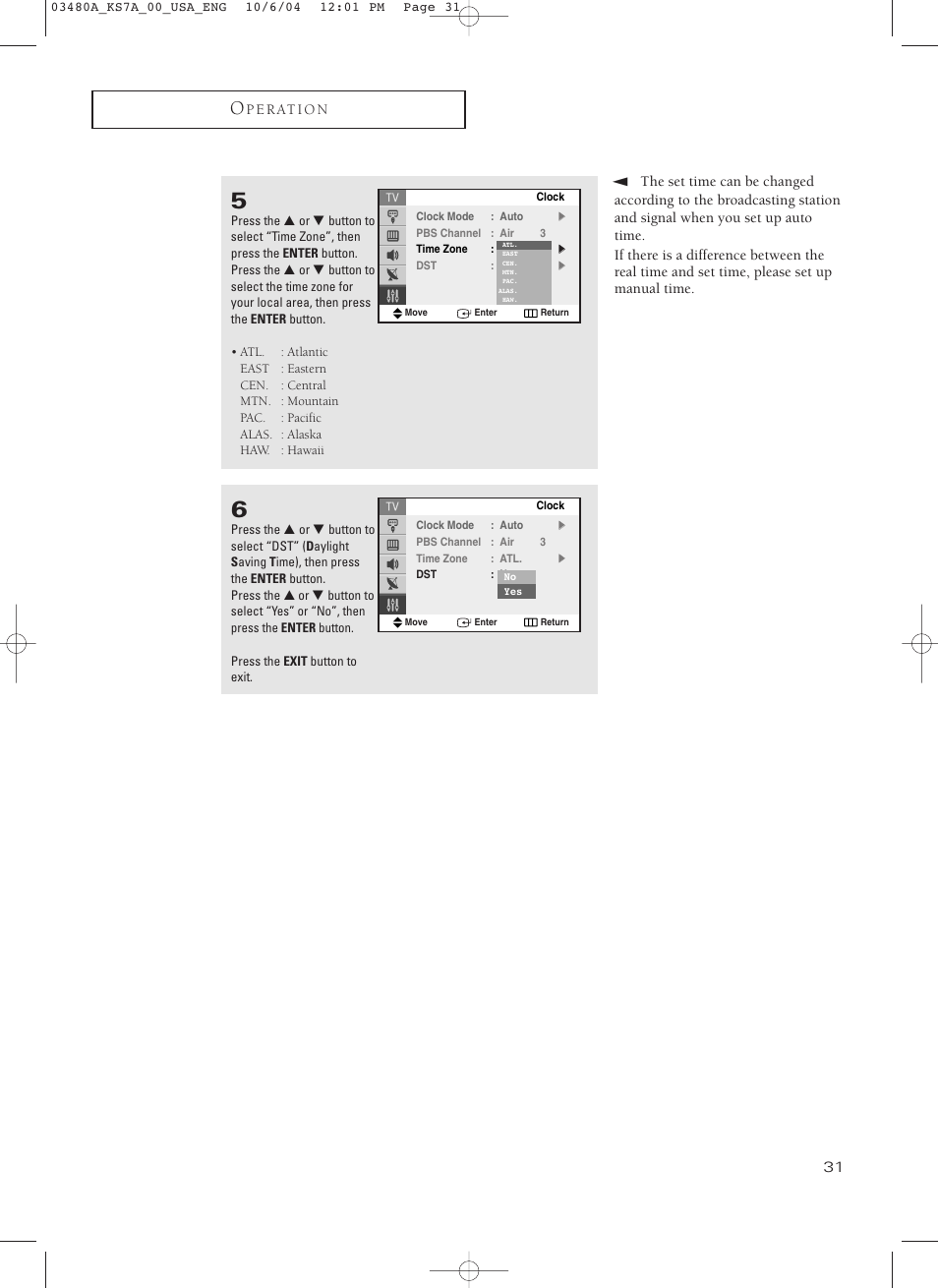 Samsung TXP2730S-XAA User Manual | Page 31 / 63