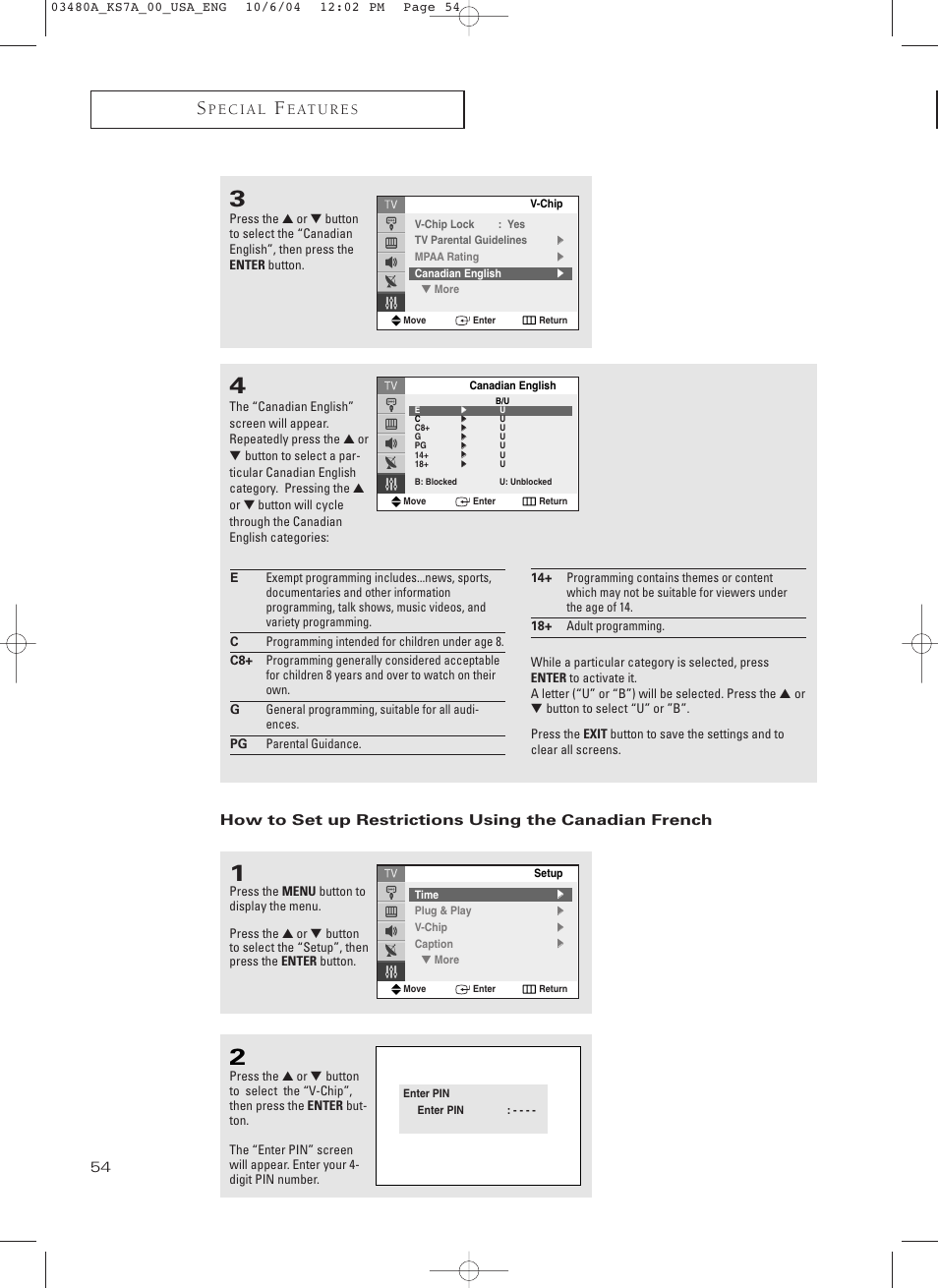 Samsung TXP2730S-XAA User Manual | Page 54 / 63