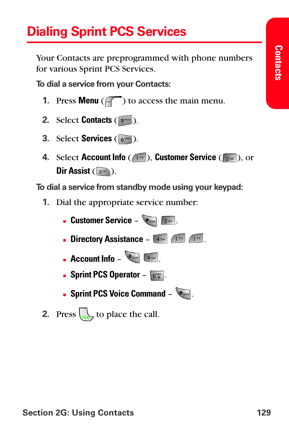 Dialing sprint pcs services | Samsung SPH-A880TSSXAR User Manual | Page 143 / 298