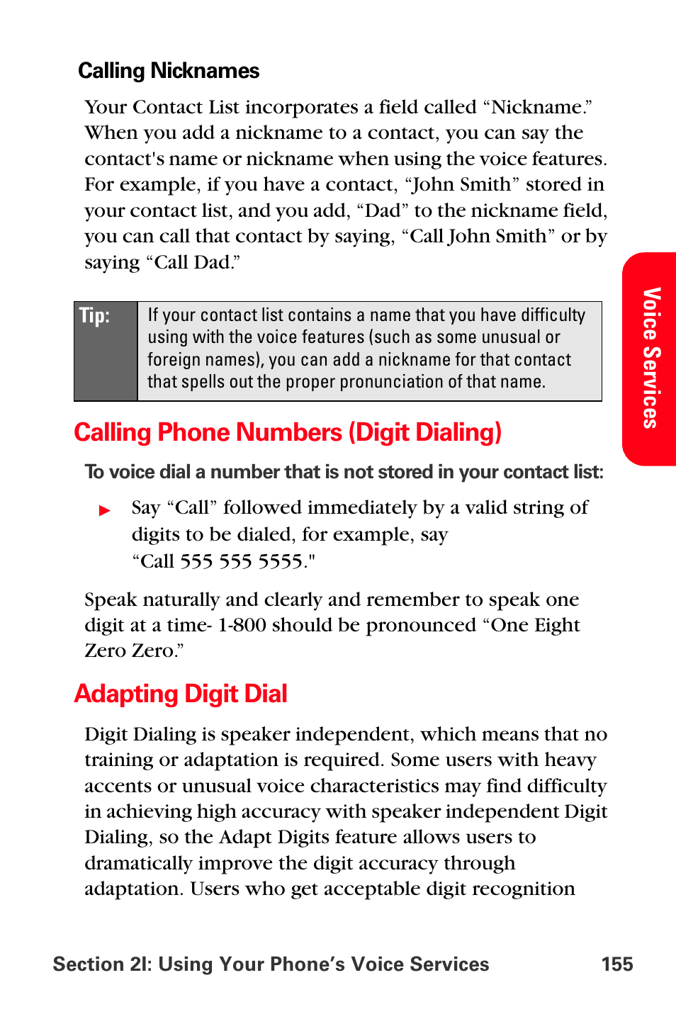 Calling phone numbers (digit dialing), Adapting digit dial | Samsung SPH-A880TSSXAR User Manual | Page 169 / 298