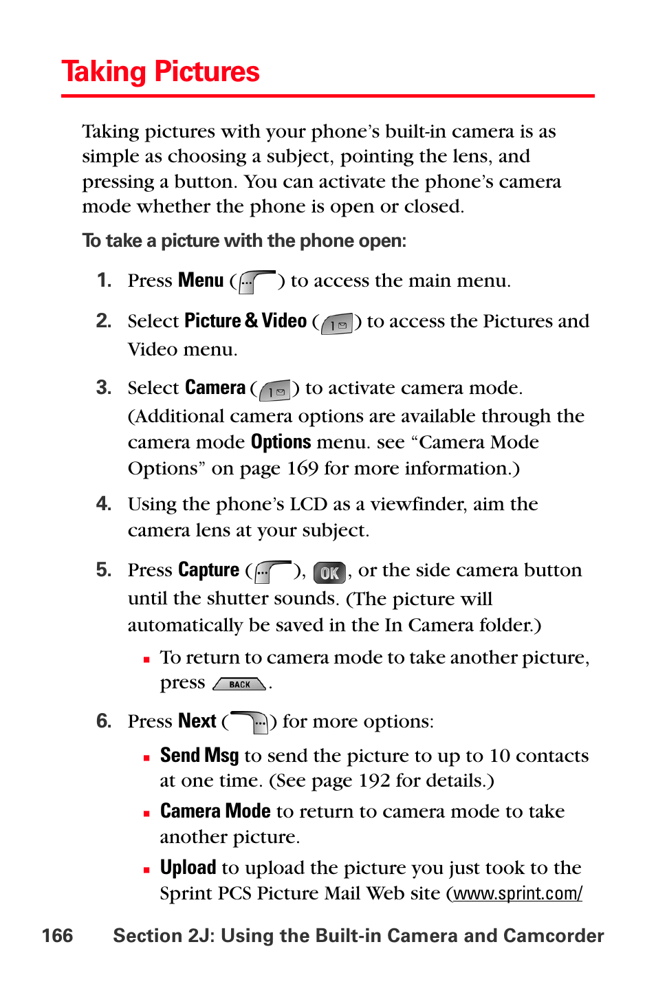 Taking pictures | Samsung SPH-A880TSSXAR User Manual | Page 180 / 298