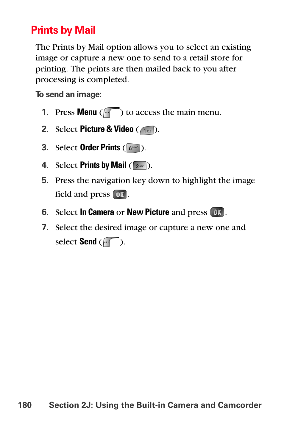 Prints by mail | Samsung SPH-A880TSSXAR User Manual | Page 194 / 298