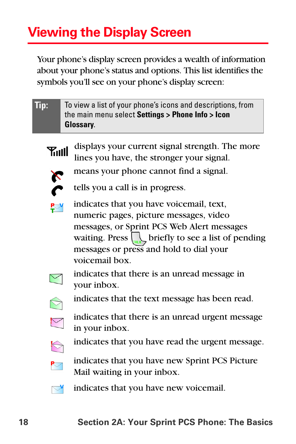 Viewing the display screen | Samsung SPH-A880TSSXAR User Manual | Page 32 / 298