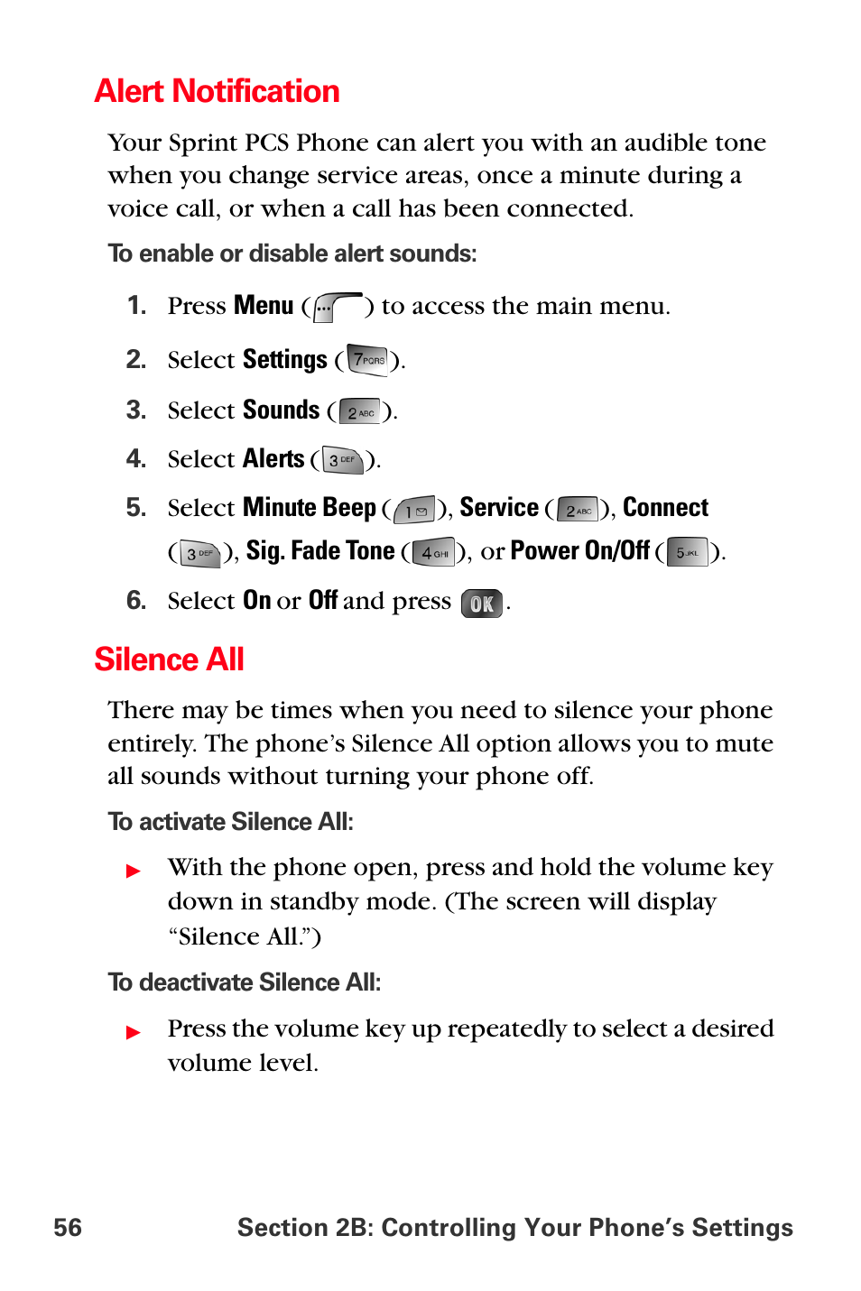 Alert notification, Silence all | Samsung SPH-A880TSSXAR User Manual | Page 70 / 298