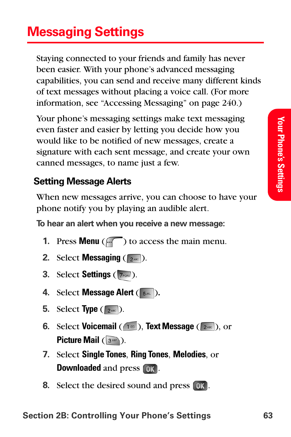 Messaging settings | Samsung SPH-A880TSSXAR User Manual | Page 77 / 298