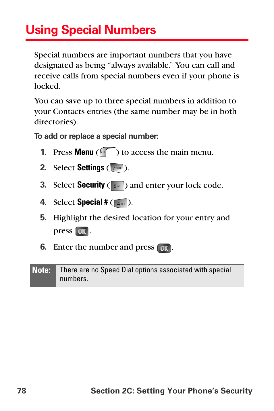 Using special numbers | Samsung SPH-A880TSSXAR User Manual | Page 92 / 298