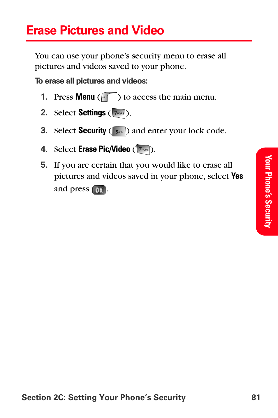 Erase pictures and video | Samsung SPH-A880TSSXAR User Manual | Page 95 / 298