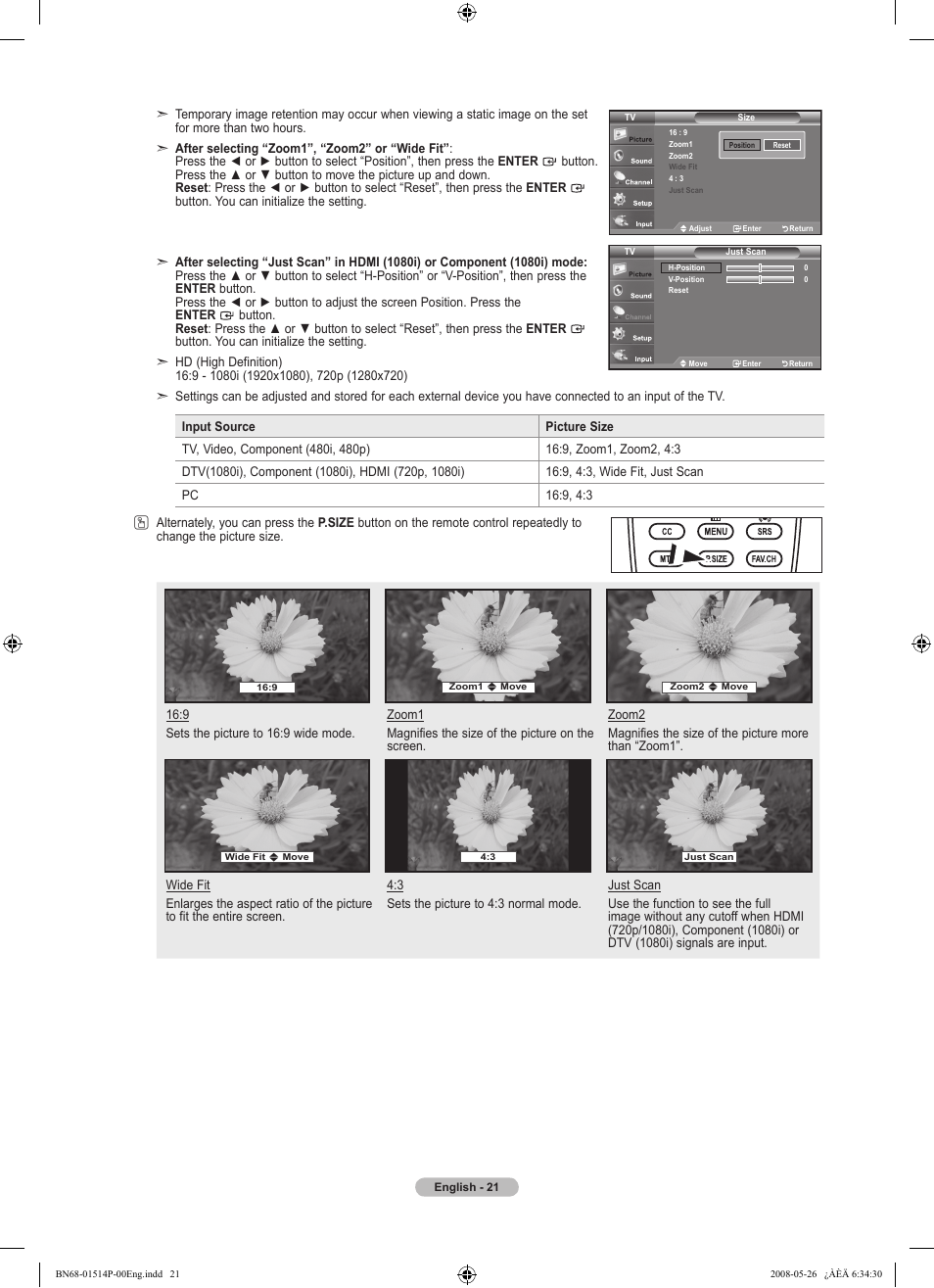 Samsung LN32A330J1NXZA User Manual | Page 23 / 62