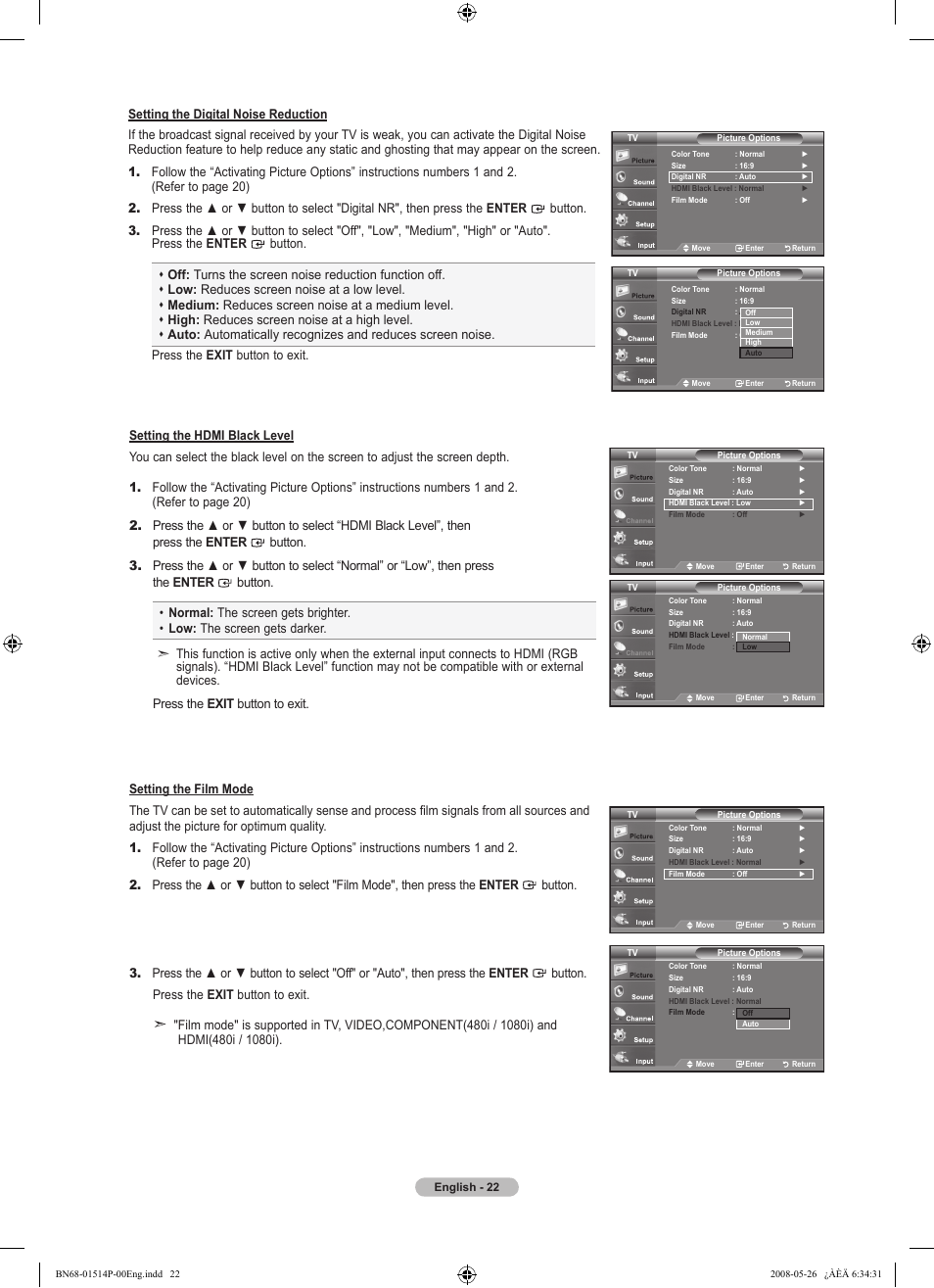 Samsung LN32A330J1NXZA User Manual | Page 24 / 62