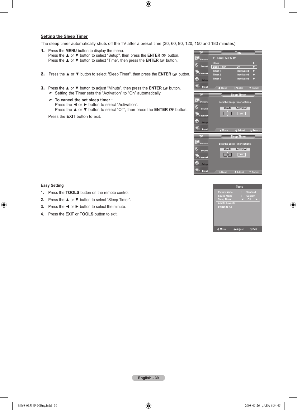 Samsung LN32A330J1NXZA User Manual | Page 41 / 62