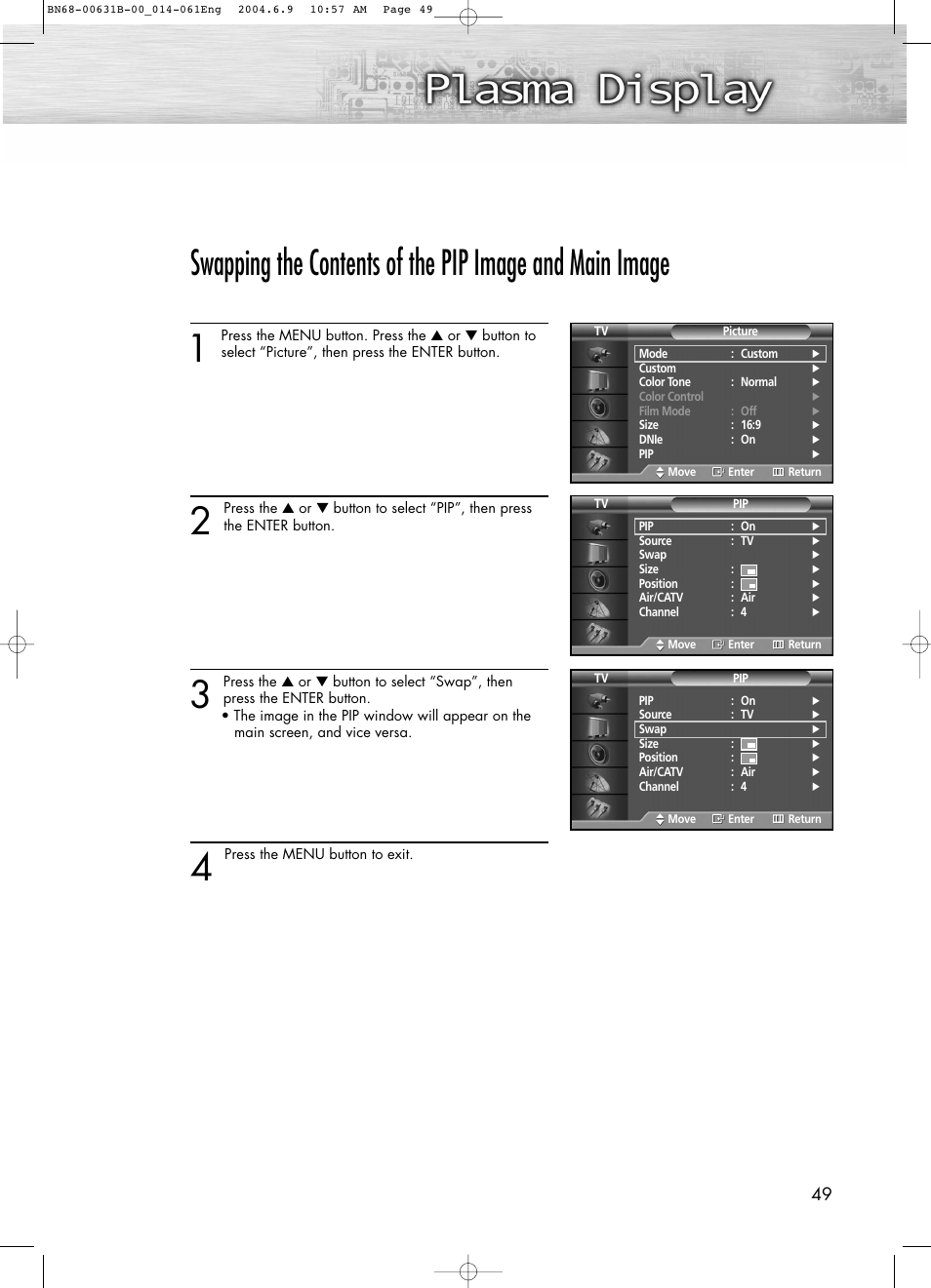 Samsung SPP4231KX-XAA User Manual | Page 49 / 104